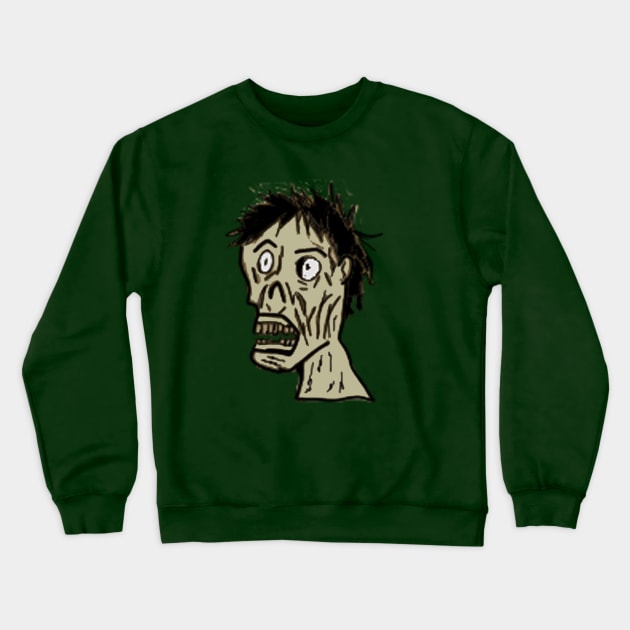 zombie Crewneck Sweatshirt by tiffytiff